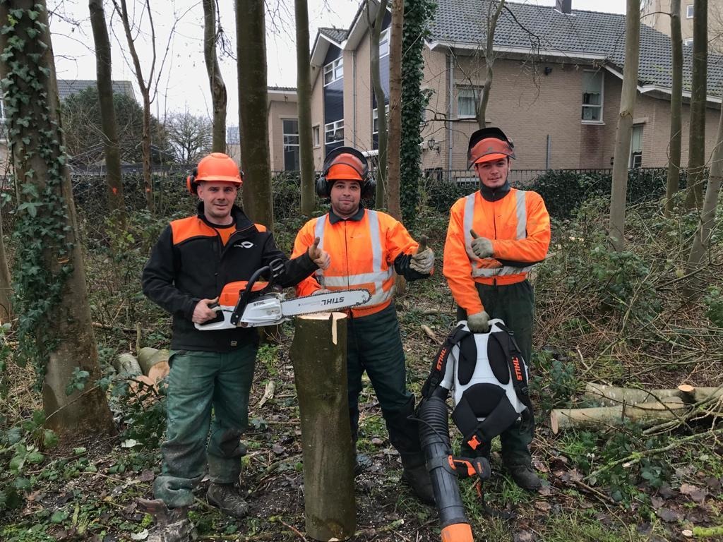 Een team van hoveniers.