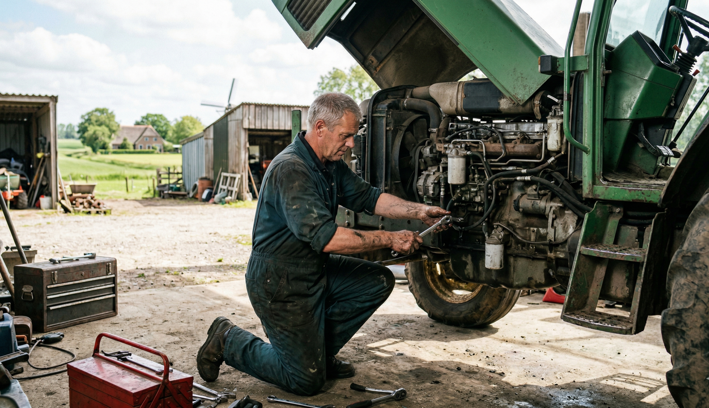 Monteur Tractoren specialiseert zich in landbouwmechanisatie 