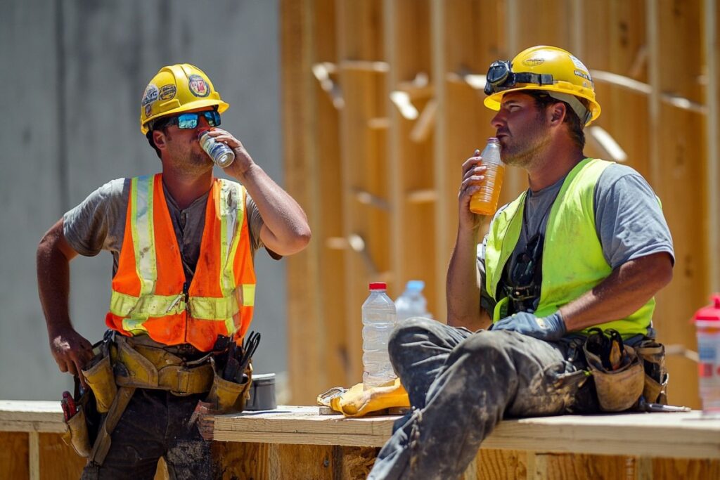 Warm weer werken in de zn