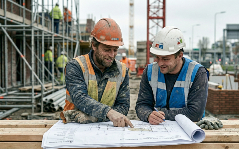 er zijn 2 mensen aan het onderhandelen.