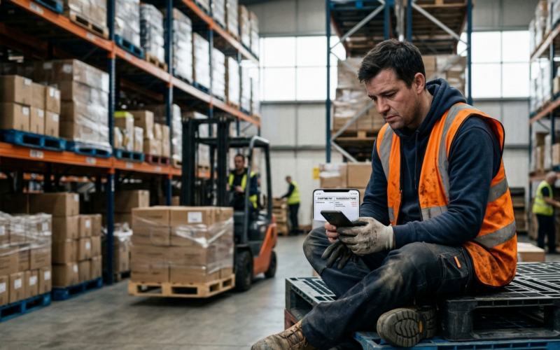 je ziet hier een man die niet blij is omdat hij belasting betaald over zijn overuren