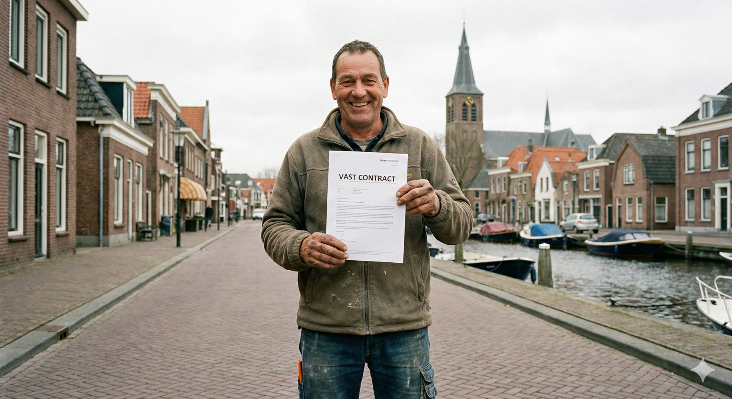 Man krijgt een vast contract