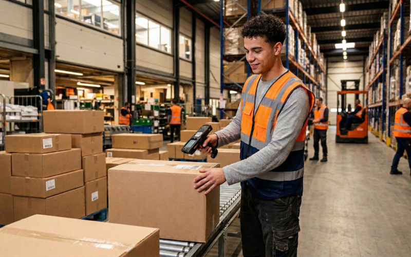 Man werkt als logistiek medewerker