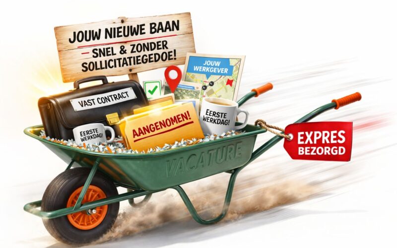 Op zoek naar werk is een kruigwagen nog steeds belangrijk