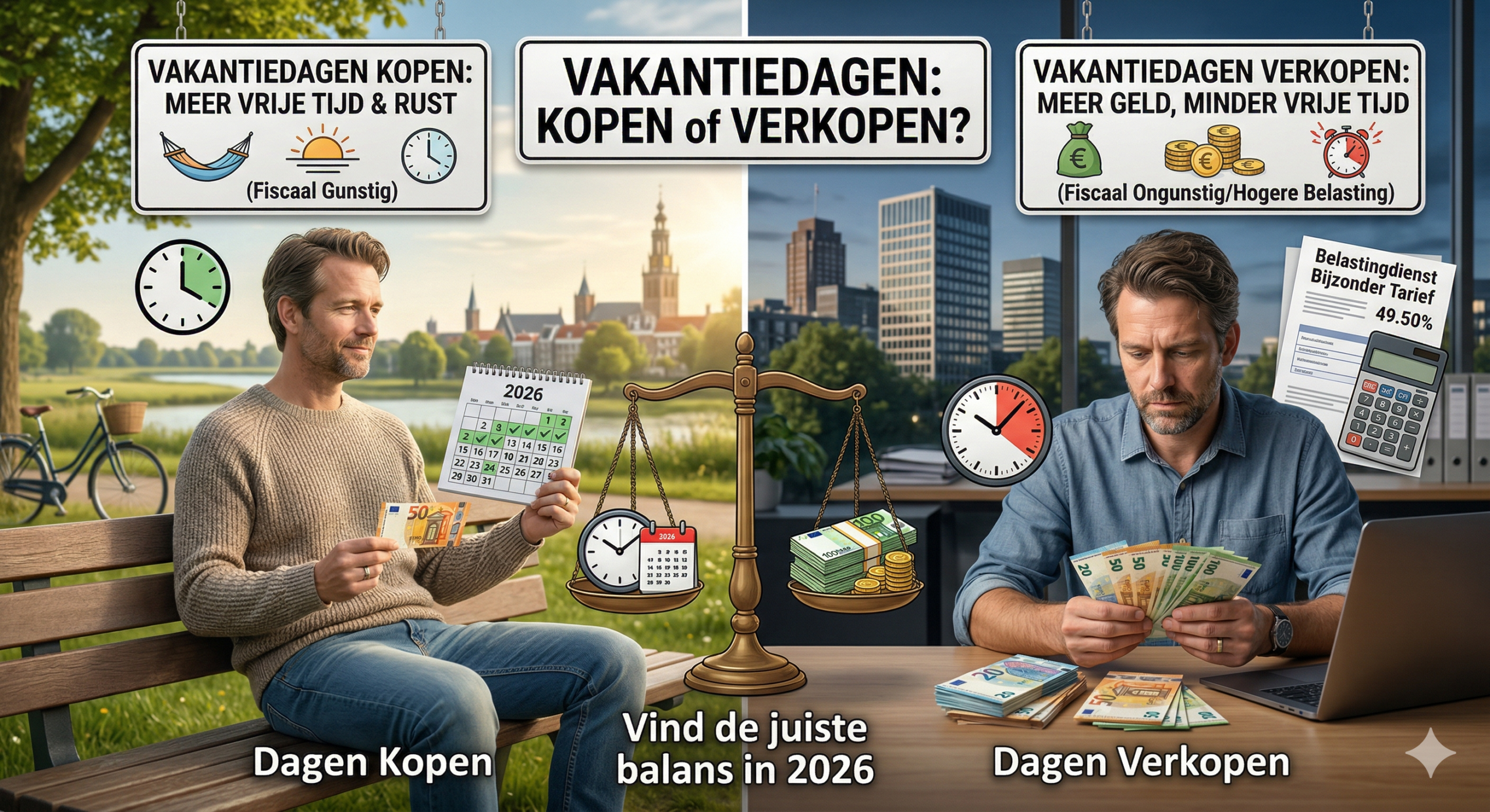 Vakantiedagen verkopen of kopen: wat is slimmer in 2026?