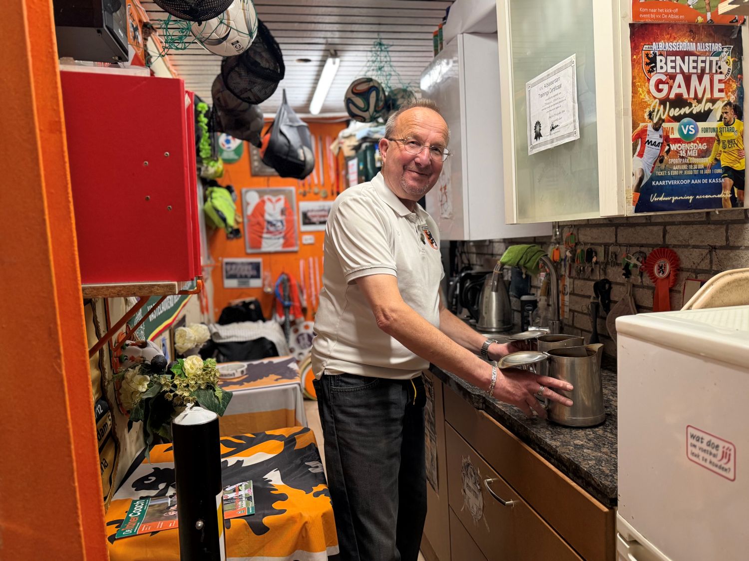 Scheidsrechter Rinus floot bij alle edities van de Intro Cup