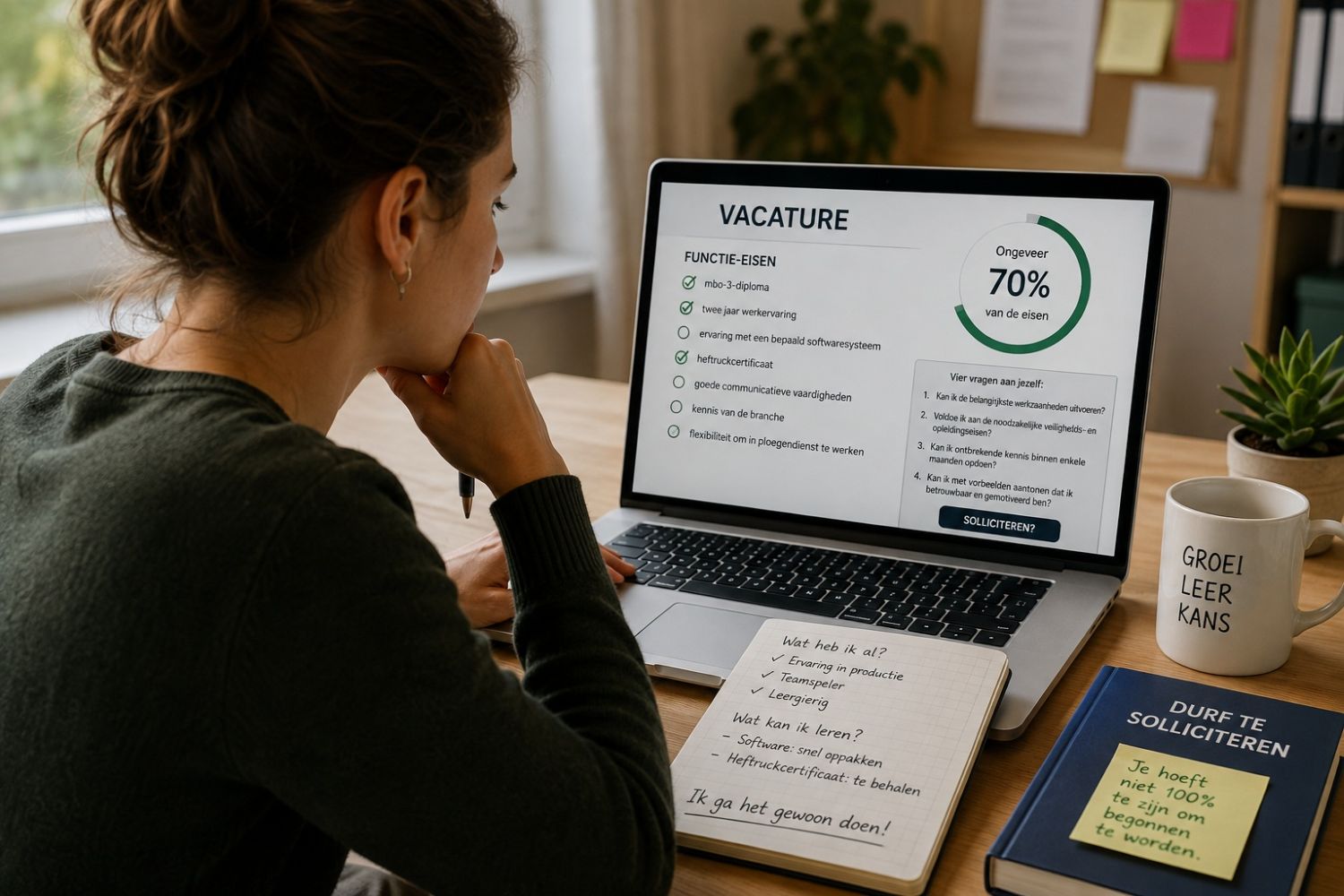 Waarom je niet aan 100 procent van de functie-eisen hoeft te voldoen