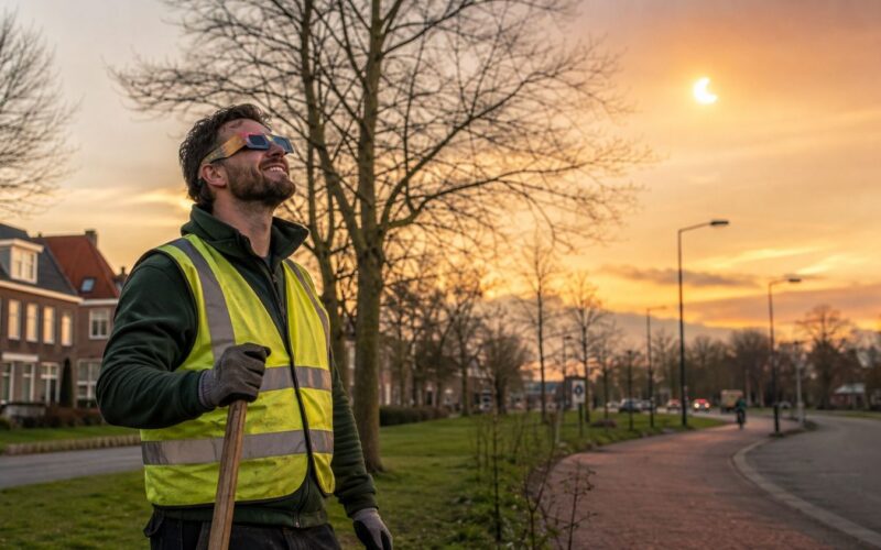 Werken en veiligheid tijdens zonsverduistering
